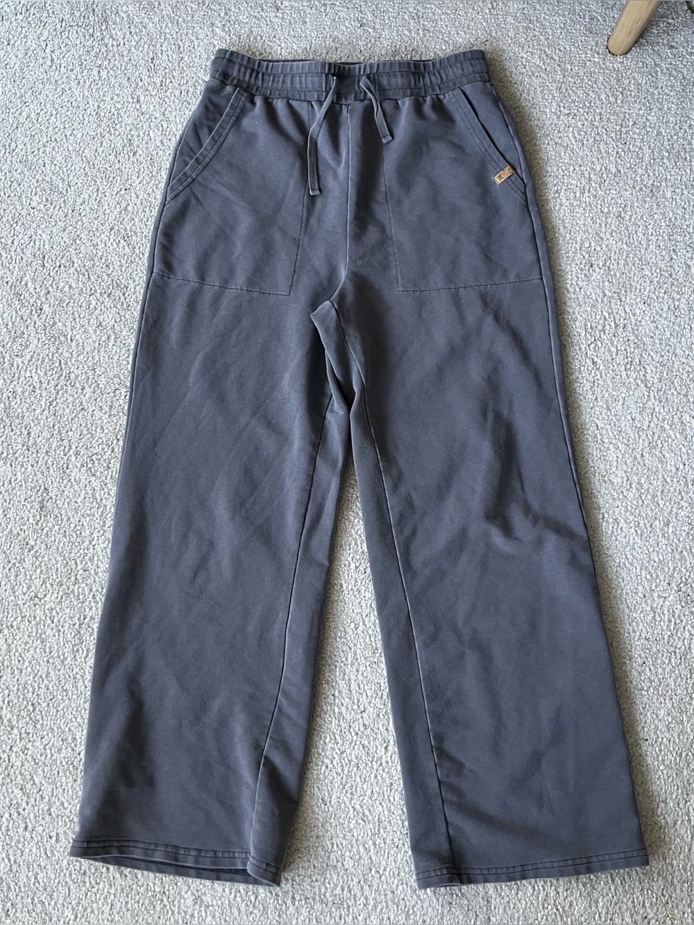 Women’s Tentree Grey Wide Leg Cropped Lounge Pants